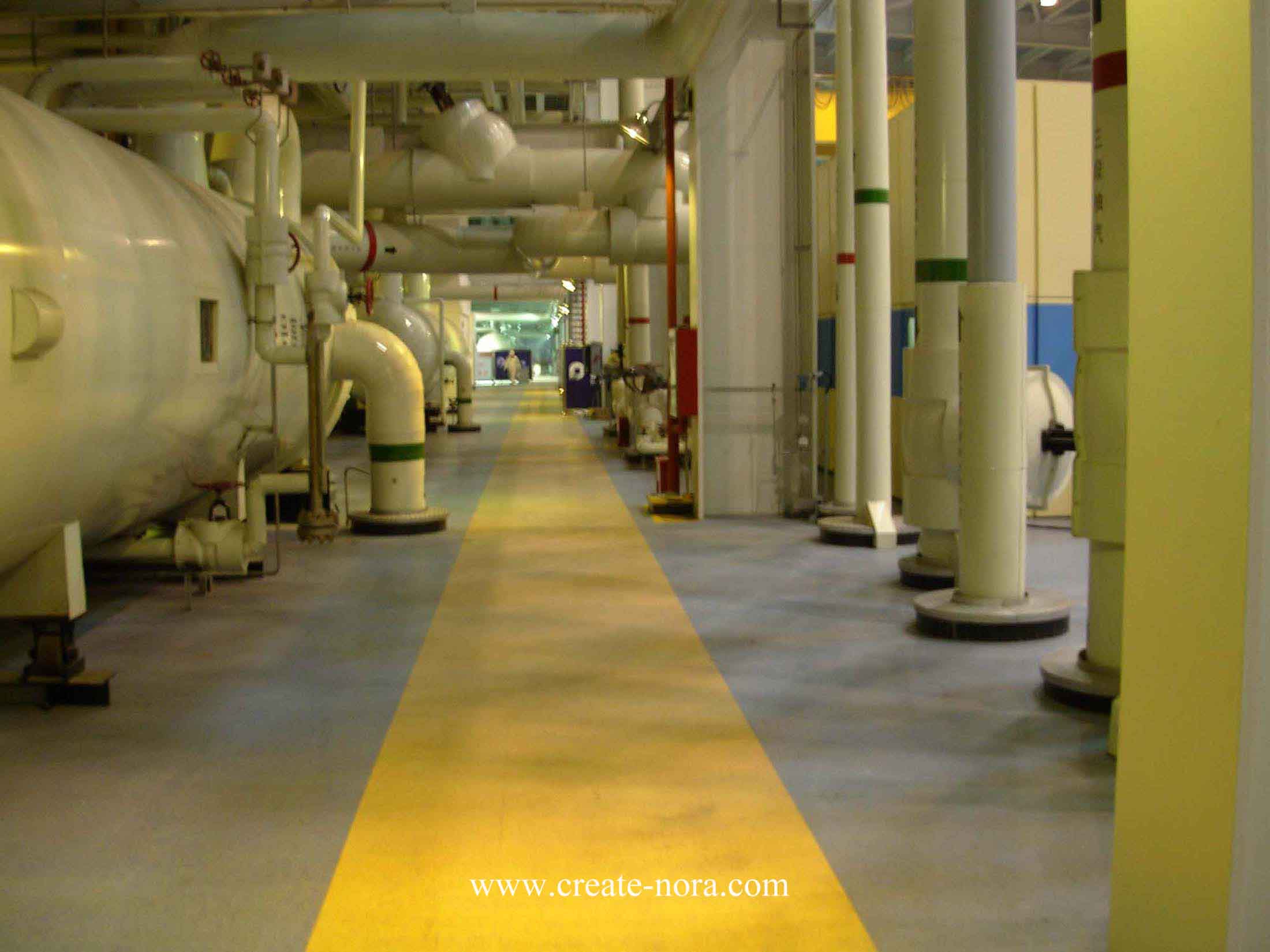 the photo of nora rubber flooring in Ninghai Power Plant 3